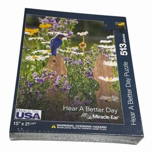Sealed Jigsaw NEW Miracle Ear 513-piece Puzzle "Hear A Better Day" Blue Bird